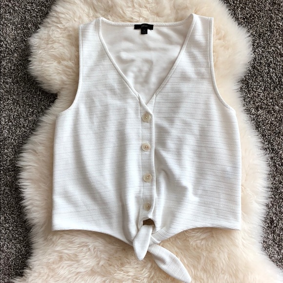 J. Crew Tops - JCrew Button Down Sleeveless Top